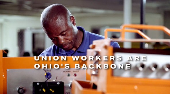 DCCC video creative about union workers being Ohio's backbone